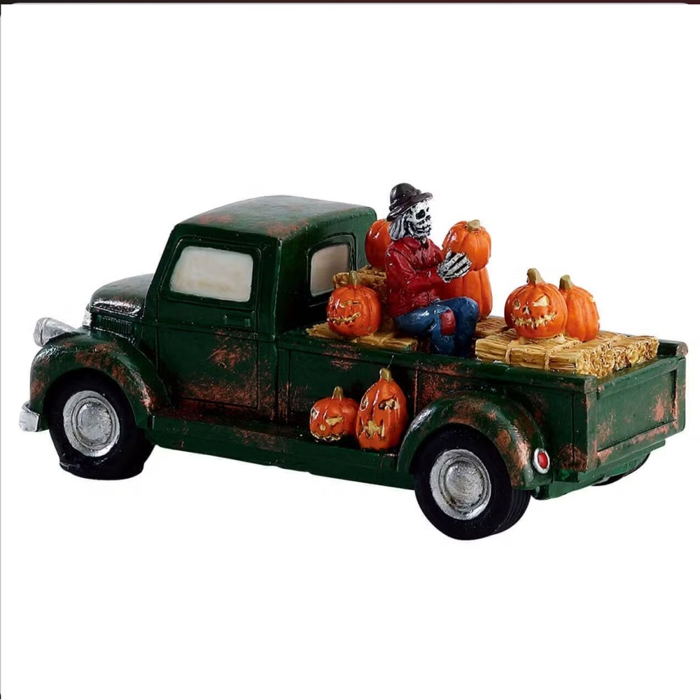 Lemax Spooky town, Pumpkin Pickup Truck, SKU#: 73318
